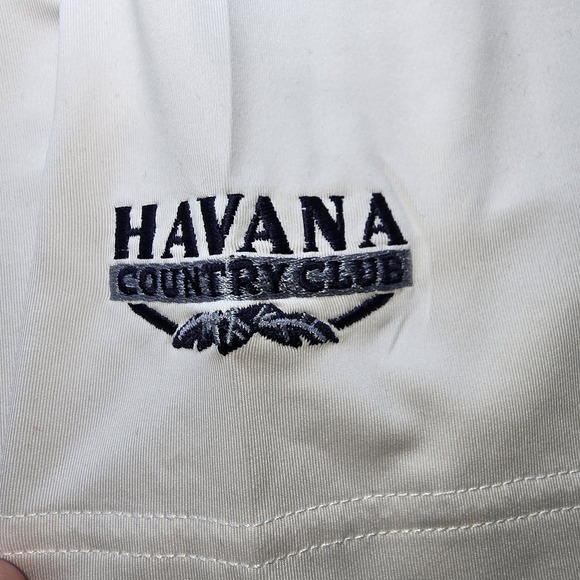 FootJoy Havana Country Club Golf Polo Shirt Mens L White Contrast Stitch Pocket - Picture 6 of 11
